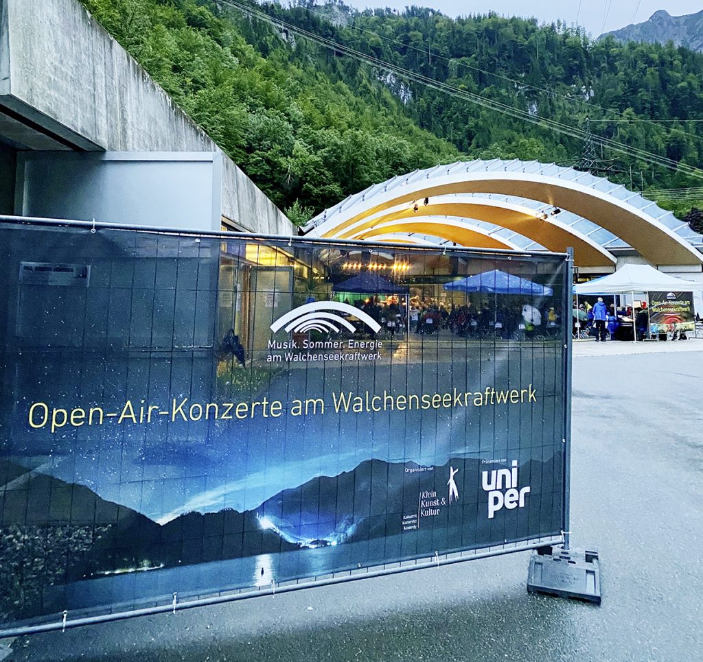 Open Air Konzert Musiksommer am Walchenseekraftwerk